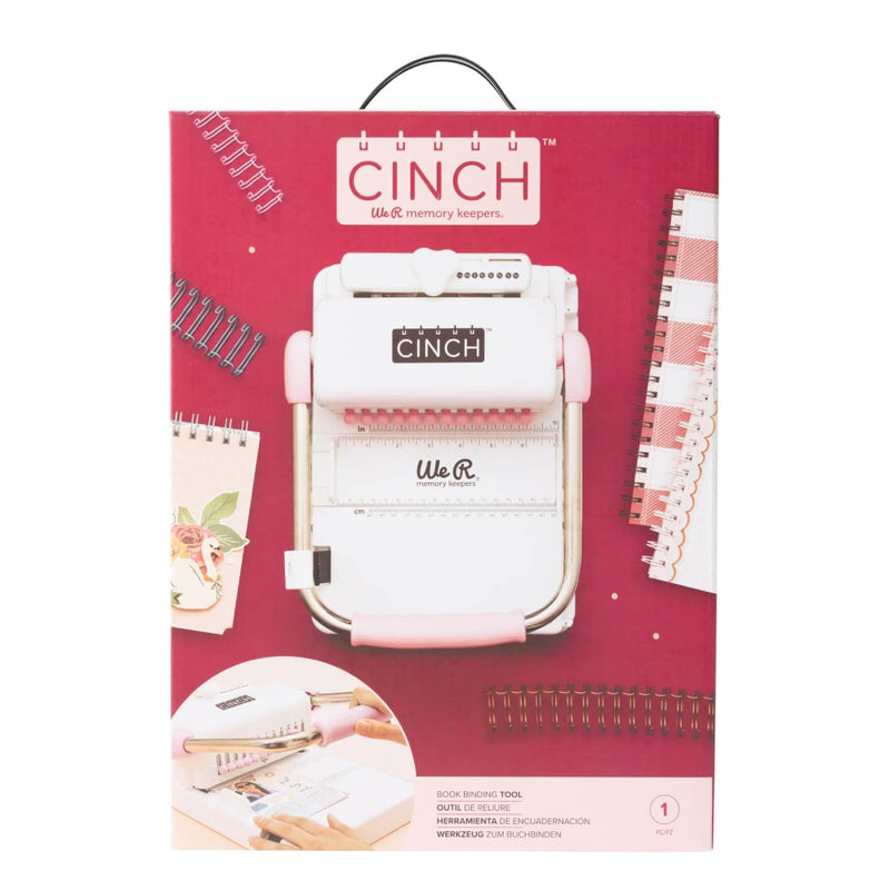 Encadernador Heidi + Espirais + Guia de encadernação We R Makers + Fita