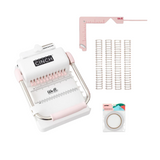 Encadernador Heidi + Espirais + Guia de encadernação We R Makers + Fita