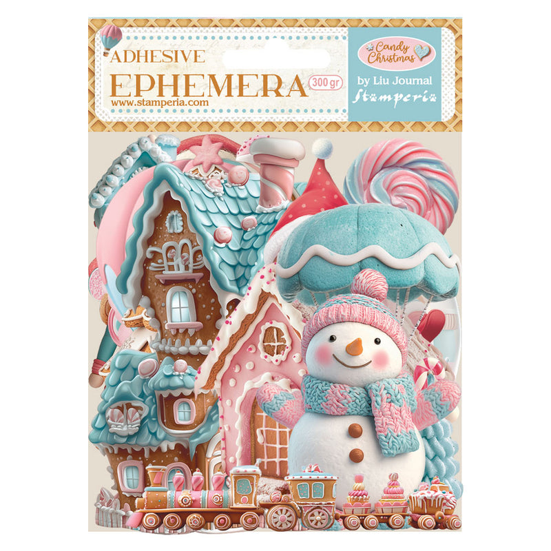 pegatinas scrap navidad Candy Christmas Ephemera Stamperia