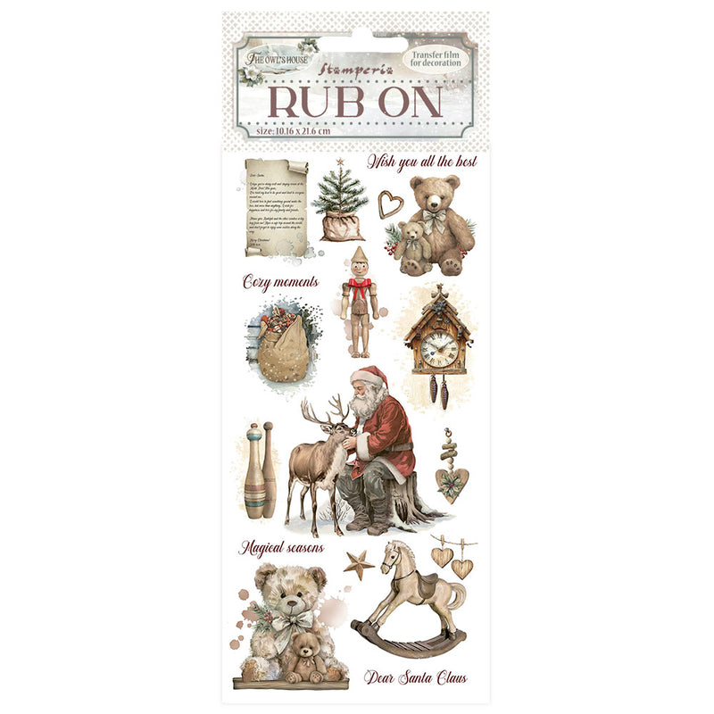 rub on transfers navideños stamperia the owls house