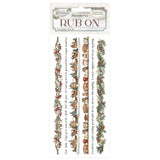 rub on transfers bandas decorativas navidead stamperia