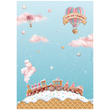 papel de arroz stamperia A4 candy christmas tren de gofre