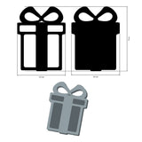 figura de nadera en forma de regalo stamperia scrap candy christmas