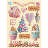 figuras de madera stamperia candy christmas