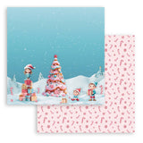 papel scrap árbol de navidad candy christmas stamperia