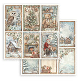 papel de scrap de navidad 6 hojas stamperia