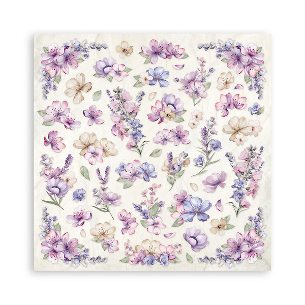 Bloc Scrapbooking 10 Hojas Lavender 12x12 Stamperia