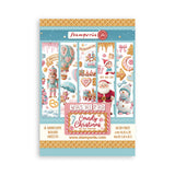 washi pad 8 hojas adhesivas candy christmas stamperia