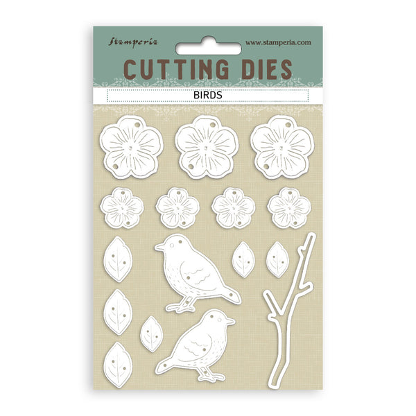 Troquel Cutting Dies A6 Pájaros Stamperia