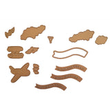 troqueles en forma de avion con pancarta stamperia candy christmas