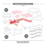 stamperia troqueles avion candy christmas