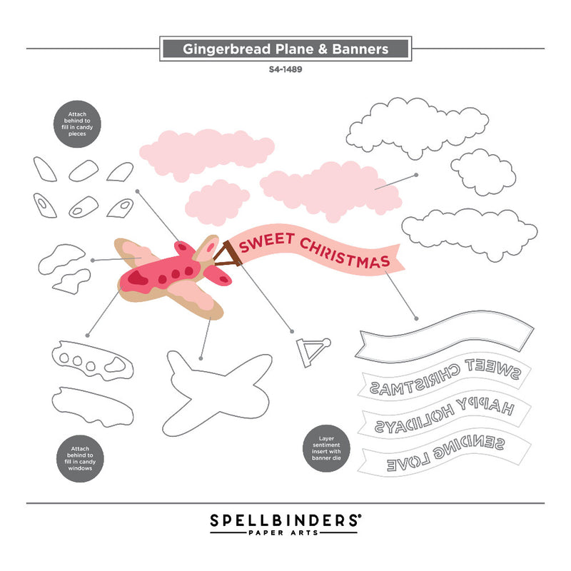 stamperia troqueles avion candy christmas