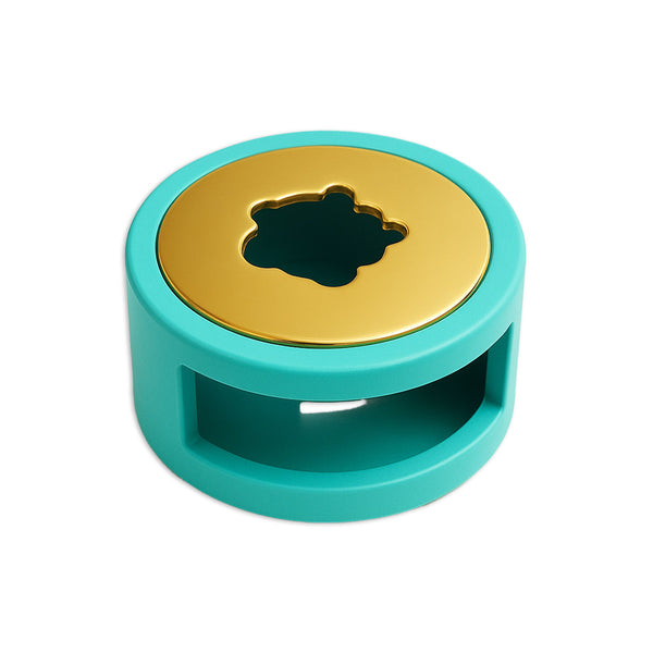 calentador turquesa de lacre y cera para sellos stamperia