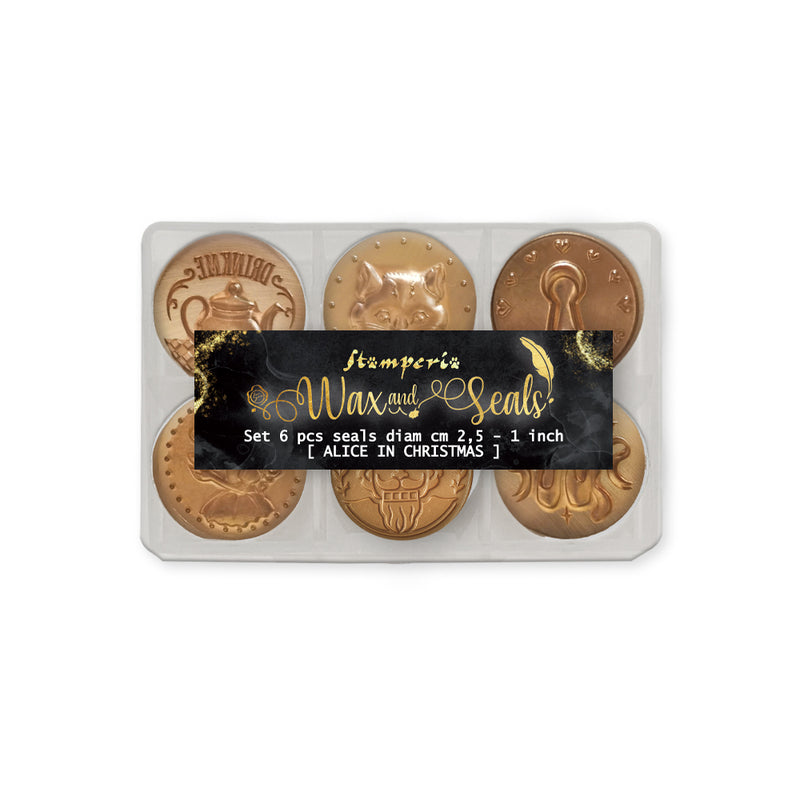 sellos de lacre alice in christmas stamperia