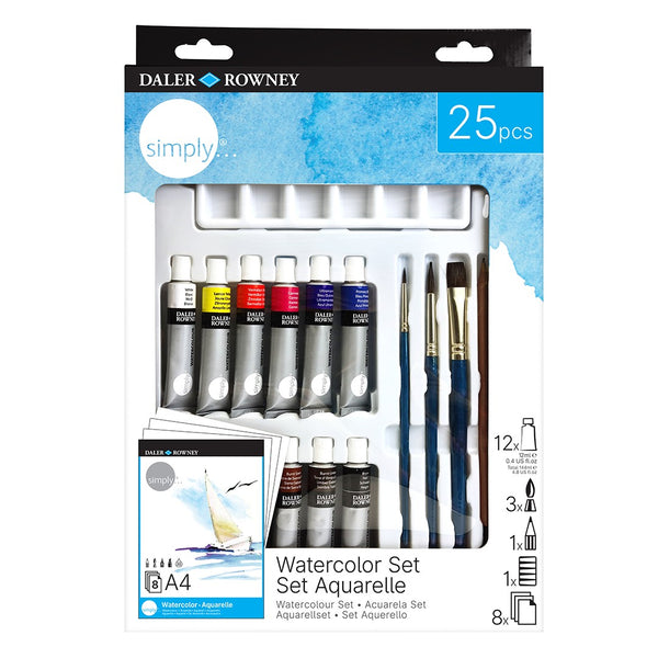 Conjunto de aguarela Simply Daler Rowney