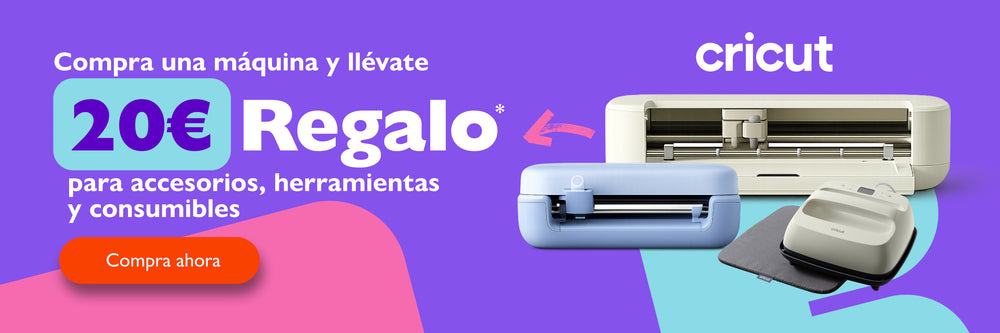 20€ de regalo en compras de maquinas cricut