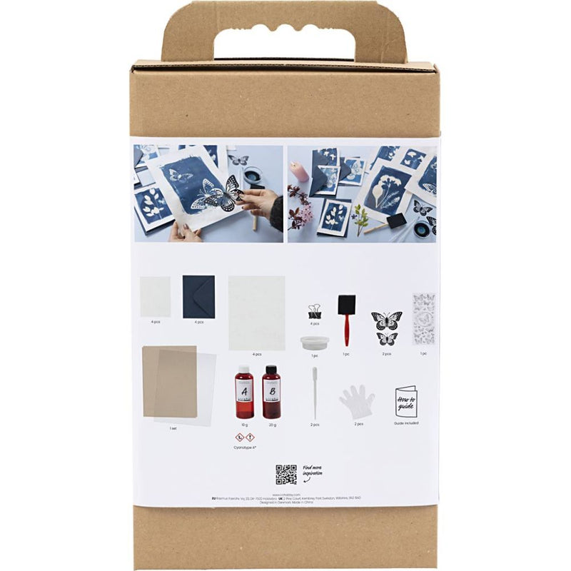 Kit de manualidades de cianotipia casera para papel  de la marca Creativ