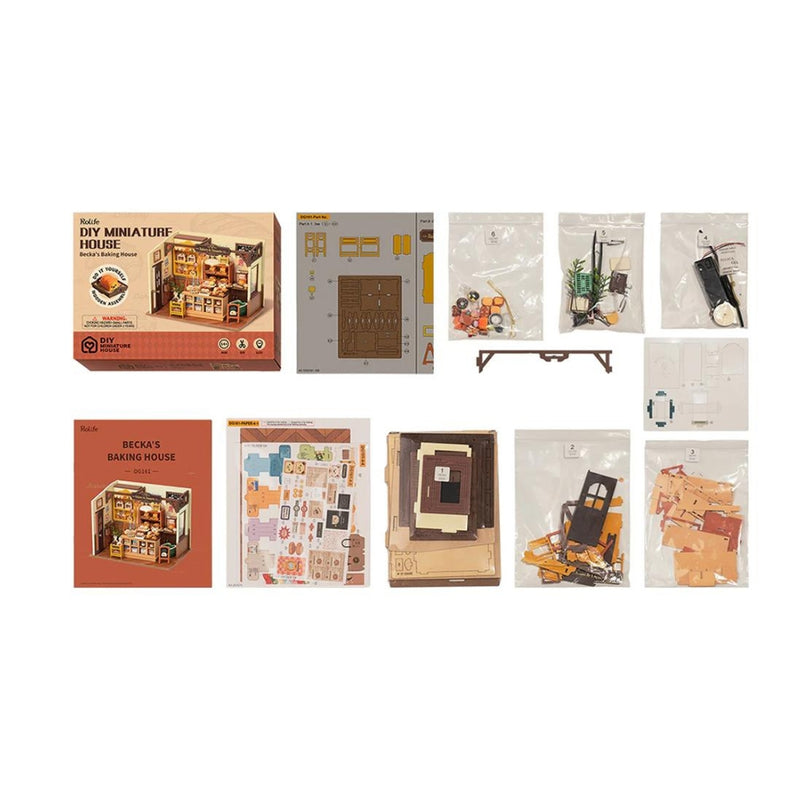 Kit de construcción y maquetismo Rolife con luces y detalles