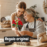 construcción terminada bloques ramo de rosas science4you