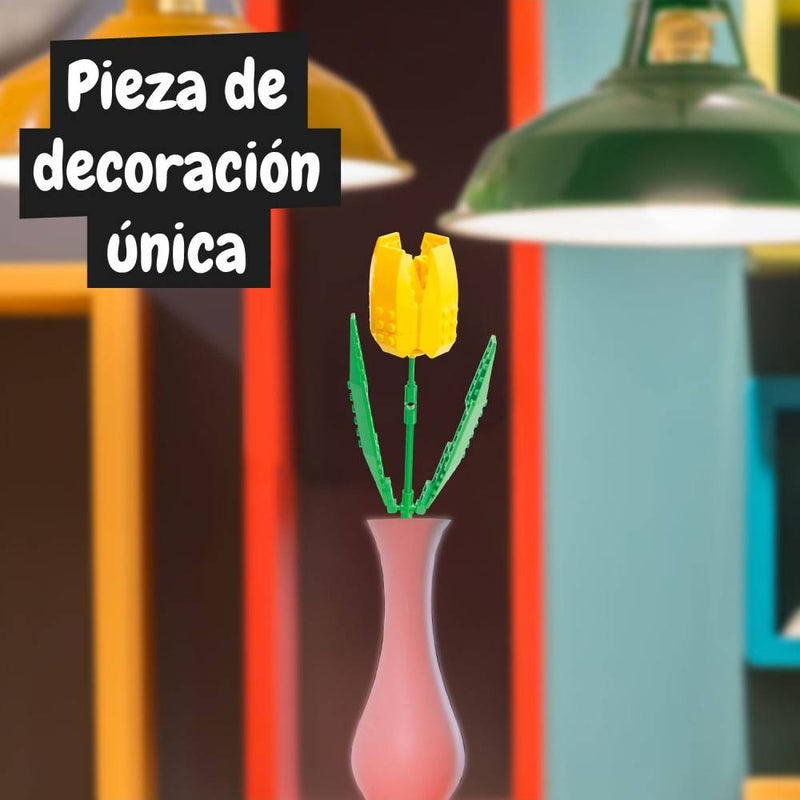 kit de construccion tulipan amarillo