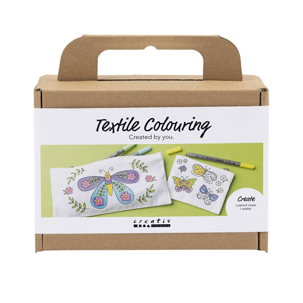 Kit de manualidades para pintar mariposas sobre tela Creativ