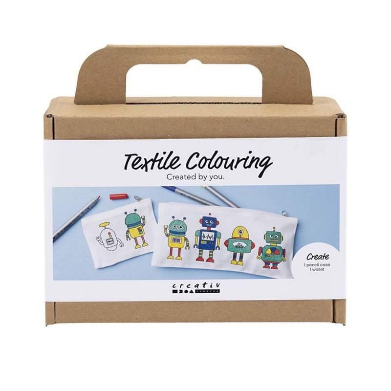 Kit de manualidades para pintar robots sobre tela Creativ