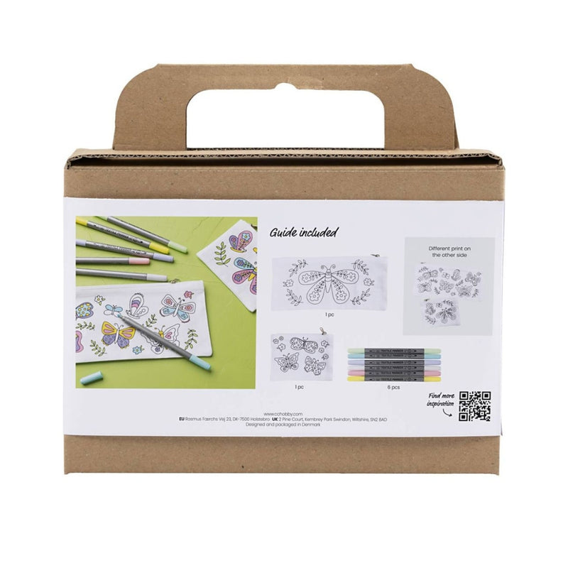 Kit con materiales para pintar sobre tela de la marca creativ