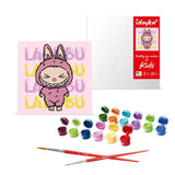 pintar por números she is labubu ideyka pinceles y lienzo