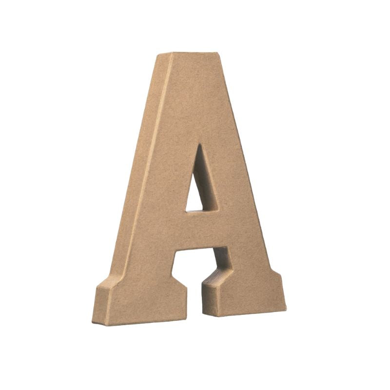 Letra Grande Mayúscula Cartón 20cm Décopatch
