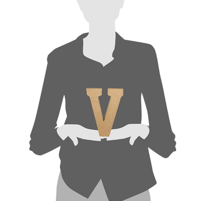 Letra Grande Mayúscula Cartón 20cm Décopatch