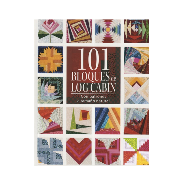 Libro 101 Bloques de Log Cabin de Editorial Drac