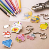 Accesorios coloridos hechos con plástico retráctil Creativ