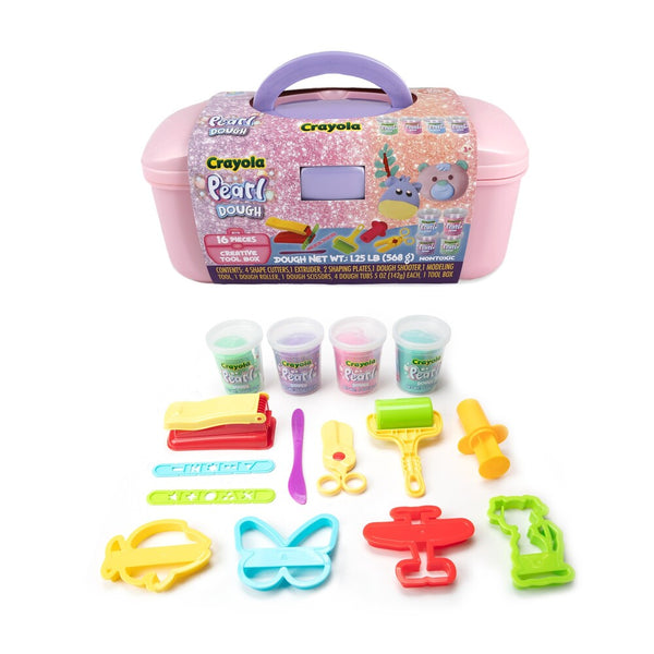maletín creativo de 16 piezas plastilina perla crayola