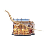 Maqueta 3D de Branchiosaurio iluminada con LED