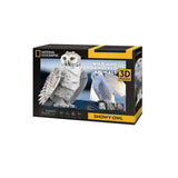 Maqueta 3D articulada del búho nival 