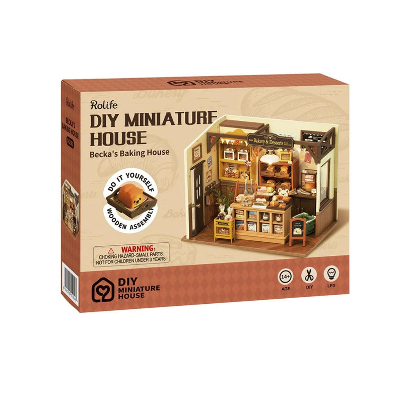 Kit de manualidades 3D Rolife Becka’s Baking House con 242 piezas