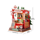 Mini puesto de chocolate en madera para decorar