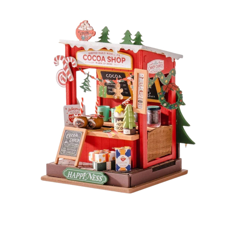 Maqueta 3D Puesto de Chocolate Navideño Robotime