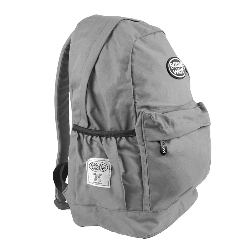 Mochila escolar gris Ocean's Wave tendencias ligera, resistente y cómoda
