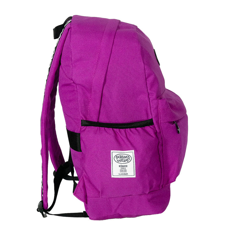 Mochila violeta tendencia Ocean's Wave con diseño ergonómico y gran capacidad