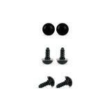 Olhos de Segurança Pretos 12mm