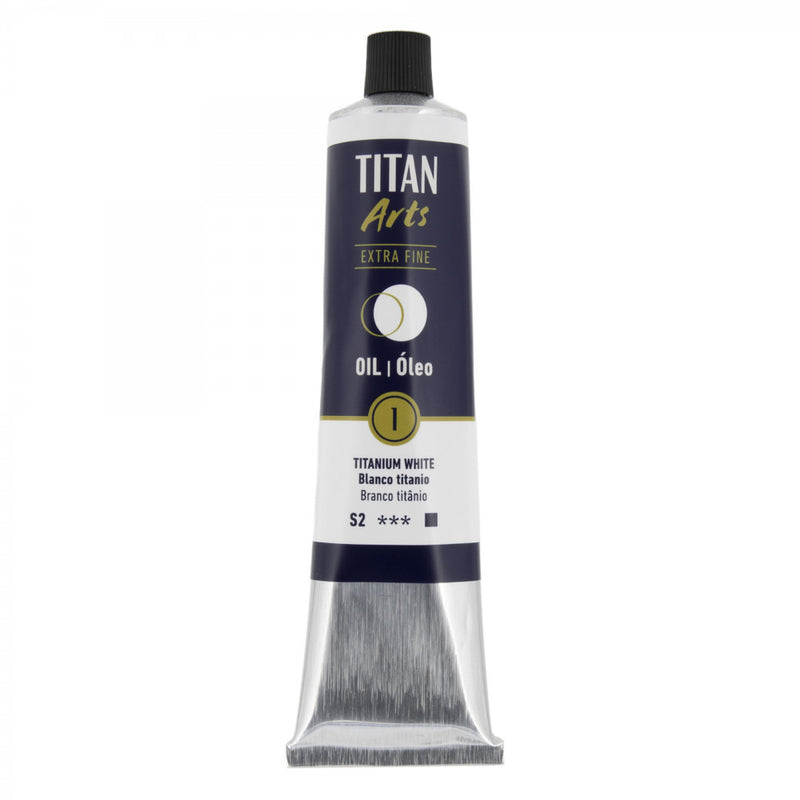 pintura al oleo titan extra fina blanco titanio 200  ml