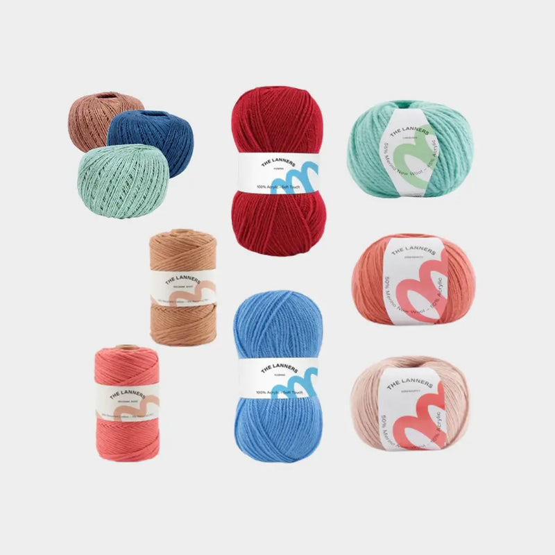 Ovillos en múltiples colores y materiales, perfectos para confeccionar prendas, accesorios o proyectos decorativos