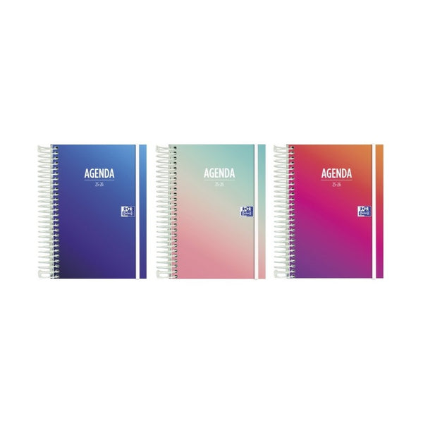 Agenda Escolar Diaria 2025-2026 Gradient Oxford