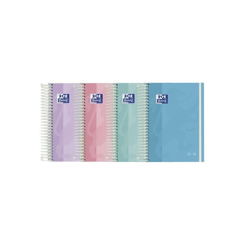 Agenda Escolar Diaria 2025-2026 Touch Pastel Oxford