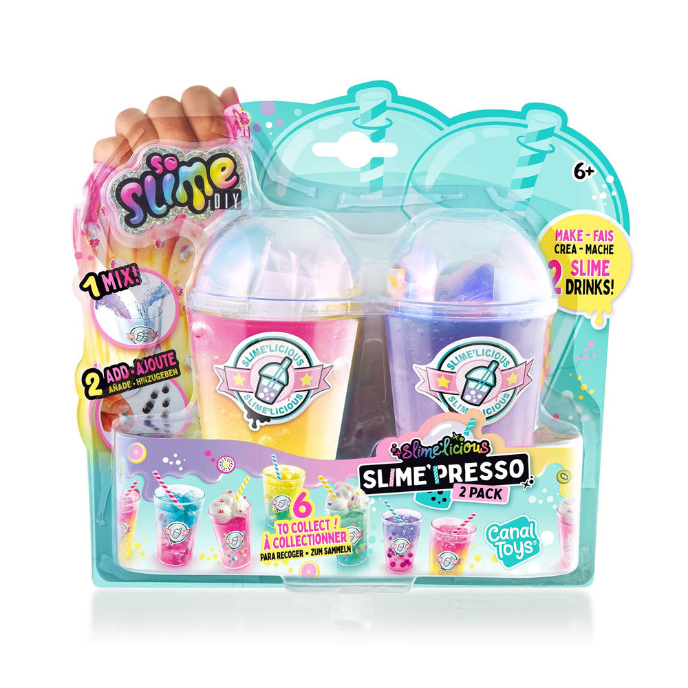 pack 2 slimes de canal toys slime'presso