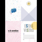 Bloco de Scrapbooking A5 8 Folhas + 16 Cartões Básicos Happy Day Create