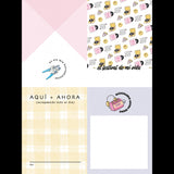 Bloco de Scrapbooking A5 8 Folhas + 16 Cartões Básicos Happy Day Create