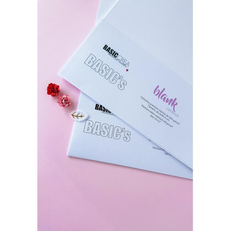 Pack 10 Cartulinas Blancas 30,5cm Basic Crea
