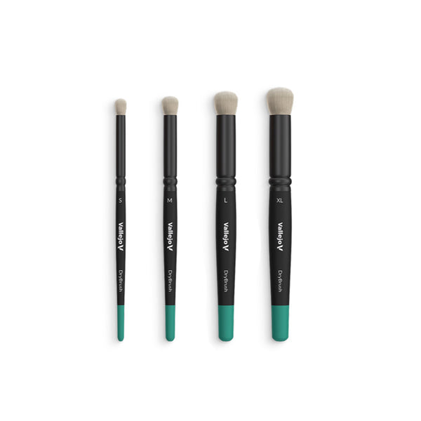 pincel en seco dry brush de cerdas naturales vallejo model